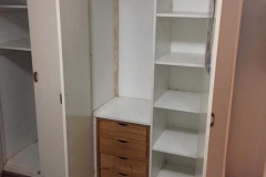Interior de Placard con cajonera